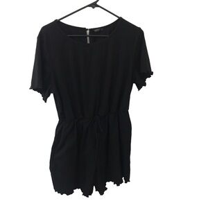 3/$15 Shein curve black short sleeve romper